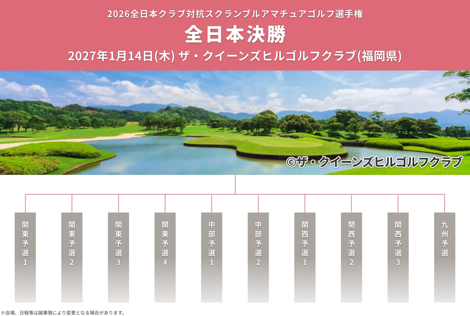 2026全日本クラブ対抗スクランブルアマチュアゴルフ選手権_全日本決勝_2026年1月14日(木)レディスダブルススクランブル_ザ・クイーンズヒルズゴルフクラブ（福岡県）